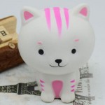 Cute Simulation Cartoon Cat Squishy Slow Rising Simulation Squeeze Decompression Kawaii Squish Toy Stress Reliever Phone Strap