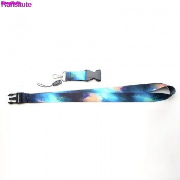 Ransitute starry sky mobile phone strap neck lanyard key ID card mobile phone USB bracket lanyard ribbon