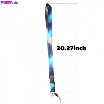 Ransitute starry sky mobile phone strap neck lanyard key ID card mobile phone USB bracket lanyard ribbon