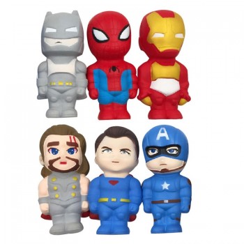 Super Hero Squishy Slow Rising Iron Man Spiderman Squishies Toy Jumbo Squeeze antistress Relief Toys Phone Strap For Kid