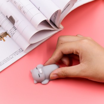 4pcs/lot Kawaii Squishy Cute Mini Pregnant Rolling Lazy Cats Toy Soft Hand Pinch Squeeze Stress Relief Phone Strap Kid Gifts