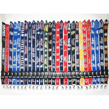 Hensongift Baseball  Keychains Lanyard Badge Holders MLB Mobile Phone Neck Straps