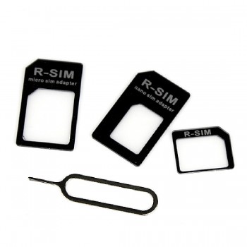 Etmakit  4 in 1 Nano Sim Card Adapters+Micro Sim +Stander Sim Card SIM Card amp; Tools For Iphone 4g/5g/6g With Retail Box