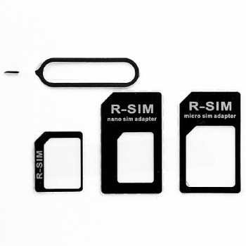 Etmakit  4 in 1 Nano Sim Card Adapters+Micro Sim +Stander Sim Card SIM Card amp; Tools For Iphone 4g/5g/6g With Retail Box
