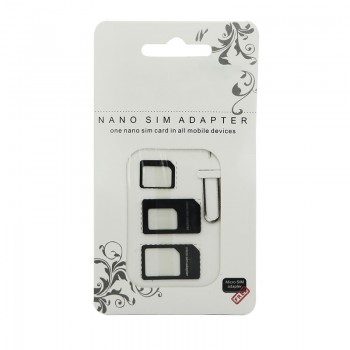 Micro Nano SIM Card Adapter Connector Kit For iPhone 6 7 plus 5S Xiaomi Redmi Note 4 Pro 3S 3 Mi5 All Phone Standard SIM Holder