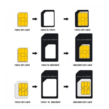Micro Nano SIM Card Adapter Connector Kit For iPhone 6 7 plus 5S Xiaomi Redmi Note 4 Pro 3S 3 Mi5 All Phone Standard SIM Holder