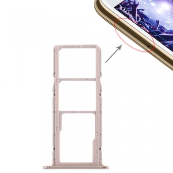 iPartsBuy New items SIM Card Tray + Micro SD Card Tray for Huawei Y5 Prime (2018) / Honor Play 7
