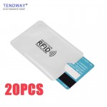Tendway Anti Rfid Card Protection Card Holder Case Anti Theft Rfid Sleeve Rfid Blocking 20PCS Card Sleeve Protector