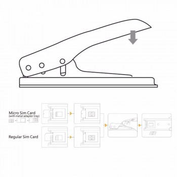Aerb Sim Card Adapter Luxury Sim Card Cutter Nano-Micro Nano-Standard Micro-Standard Nano Sim Adapter for Smartphone Devices