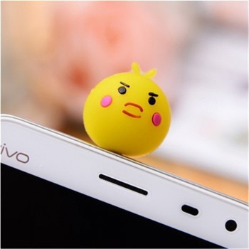 CatXaa Headphone 3.5mm Port Dust Plug Cute Animal Cat Pig Rabbit Bear Chicken Headset Music Stopper Mobile Phone 3.5 Jack Decor