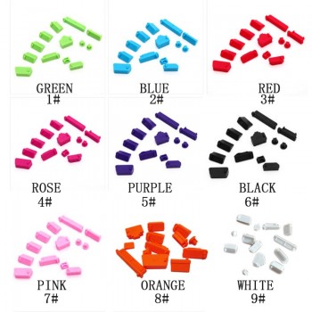 New Hot Sell Luxury 13Pcs/set Generic Silicone Anti Dust Plug Cover Fashion Brand laptop usb dust plug