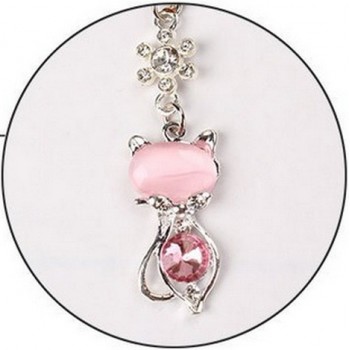 Rhinestone Cat Anti-dust Headphones Dustproof Plug For Iphone For Samsung And Universal Mobile Phone Earphone 3.5mm Dust Plug