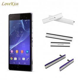 Dust-Proof Case For Sony Xperia Z2 L50W D6503 SIM Card USB Charging Port Slot Block Cover + Micro SD Card Flap Dust Plug Cover