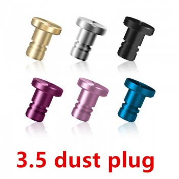 Mini Aluminum Alloy Mobile phone PC Latop Aux 3.5 Dust Plug Set Earphone Jack Plug Anti Phone Accessories for iPhone 5 5S 6 plus