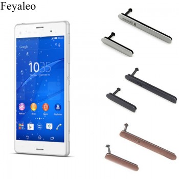 Phone SIM Card Micro SD USB Charging Port Slot Block For Sony Xperia Z3 D6603 D6653 SOL26 L55W Dual D6633 D6683 Dust Plug Case