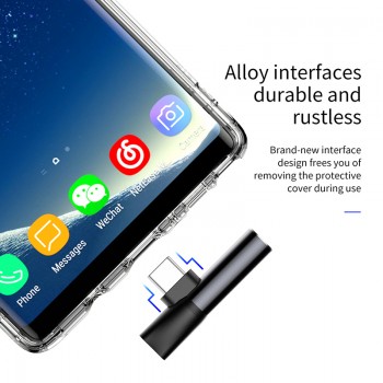 Baseus Usb C to 3.5mm Aux Jack Audio Earphone Adapter Type-C Charging Adapter Mobile Phone Audio splitter For Huawei Xiaomi Oppo