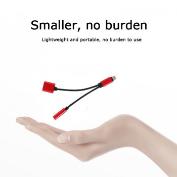 adapter charger audio cable 2 in 1 charge to 3.5 mm jack headphone aux converter For apple Iphone 7 8 Plus X 10