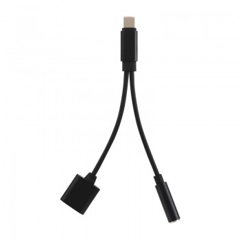 adapter charger audio cable 2 in 1 charge to 3.5 mm jack headphone aux converter For apple Iphone 7 8 Plus X 10