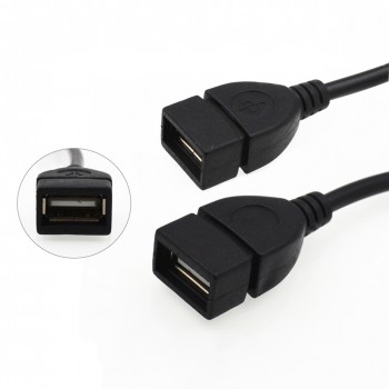 Mini USB 5P Male to OTG USB Female Car Adapter Data Cable for Video Camera Audio Tablet CD GPS JLRL88
