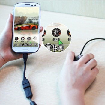 Mini USB 5P Male to OTG USB Female Car Adapter Data Cable for Video Camera Audio Tablet CD GPS JLRL88