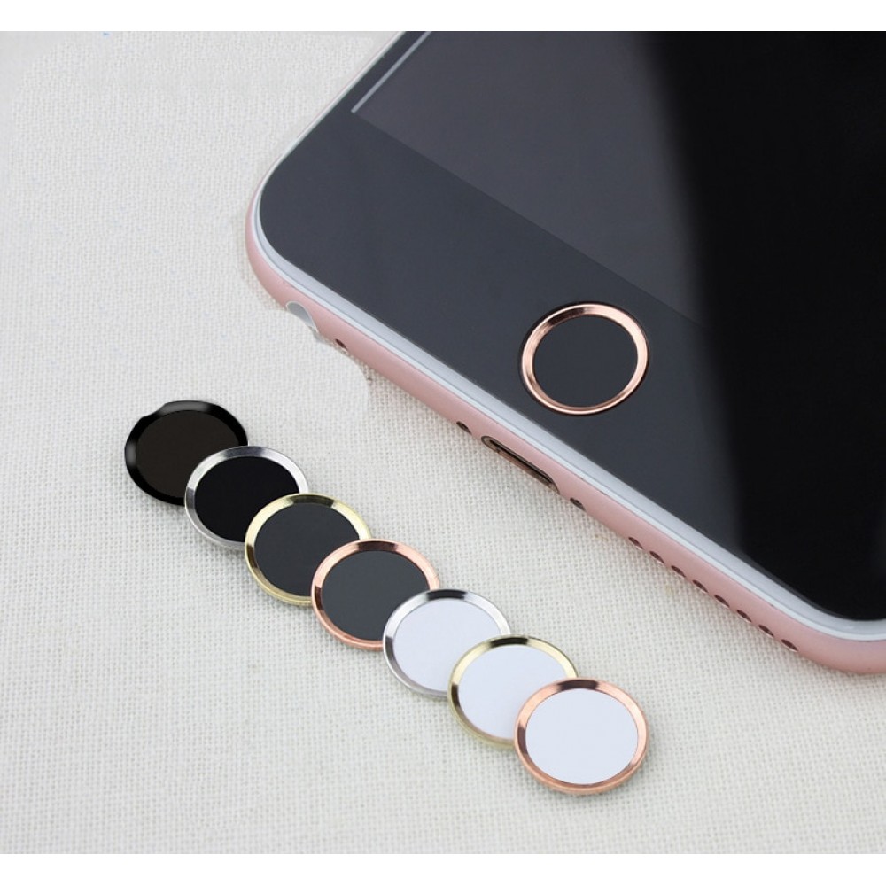 Hot Aluminum Touch ID Home Button Sticker For iPhone 8 7 7 6 6s Plus 5s Support for Fingerprint Identification Unlock Touch Key