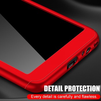 Hamp;A 360 Full Protection Case For Samsung Galaxy J4 J6 Plus J8 2018 PC Shockproof Cover For Samsung A7 A7 A8 Plus 2018 Case Glass