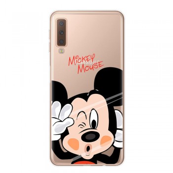 RUIXKJ For Samsung Galaxy A7 2018 6.0 Case A750 Mickey Minnie Soft Silicone Back Cover For Samsung A7 2018 SM-A750 Phone Cases