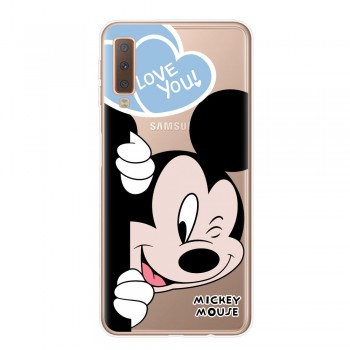 RUIXKJ For Samsung Galaxy A7 2018 6.0 Case A750 Mickey Minnie Soft Silicone Back Cover For Samsung A7 2018 SM-A750 Phone Cases
