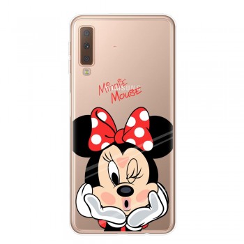 RUIXKJ For Samsung Galaxy A7 2018 6.0 Case A750 Mickey Minnie Soft Silicone Back Cover For Samsung A7 2018 SM-A750 Phone Cases