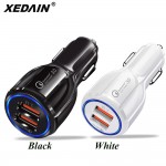 Good 3.1A Car USB Charger Quick Charge 3.0 Mobile Phone Charger 2 Port USB Fast Car Chargers for iphone ios Huawei Android Phone