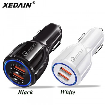Good 3.1A Car USB Charger Quick Charge 3.0 Mobile Phone Charger 2 Port USB Fast Car Chargers for iphone ios Huawei Android Phone
