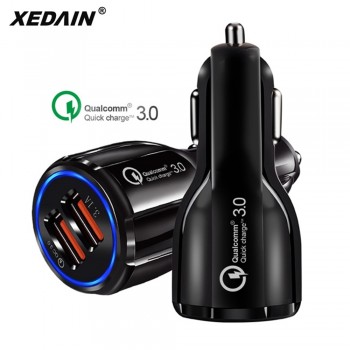 Good 3.1A Car USB Charger Quick Charge 3.0 Mobile Phone Charger 2 Port USB Fast Car Chargers for iphone ios Huawei Android Phone