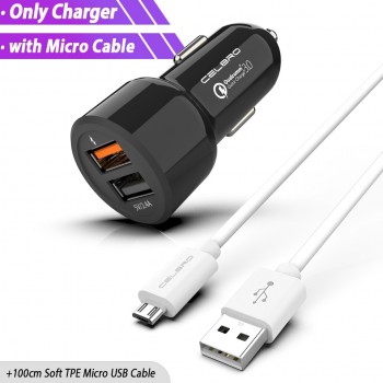Car Charger Quick Charge 3.0 Dual USB Car-Charger for Mobile Phone Qualcomm QC 3.0 Fast Car Charging USB Charger Adapter MTK FCP