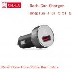 Original Car charger adapter for Oneplus 3T 5T 6 three five six DASH +35/100/200cm 1+ DASH USB Type C fast quick charging Cable