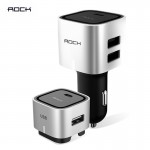 Rock Bluetooth Hifi fm transmitteramp; Dual USB Port Car Phone Charger ,2 in1 car charger 5V 4.8 A Max  Universal Car Phone Charger