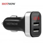 5V USB Car-Charger with LED Screen Smart Auto Car Charger Adapter Charging for iPhone 7 Samsung Xiaomi Car Mobile Phone chargers