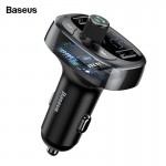 Baseus FM Transmitter Aux Modulator Bluetooth Car Charger Kit Handsfree Audio MP3 Player 3.4A Dual USB Fast Mobile Phone Charger