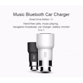 Original Xiaomi ROIDMI 2S Bluetooth Handfree 5V 3.8A Car Charger Music Player FM transmitters  iOS/Android App