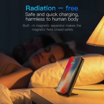 Baseus Qi Wireless Charger For iPhone Xs Max XR Samsung S9 Note 9 Xiaomi Desktop Wireless Charger Wireless Charging Pad Station