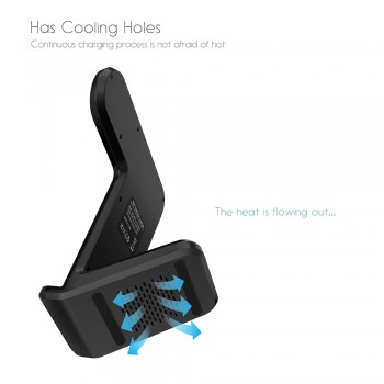 DCAE 2 in 1 Wireless Charger for apple i watch 1 2 3 4 Type C Fast Wireless Charging for iphone XS MAX XR X 8 Plus Samsung S9 S8