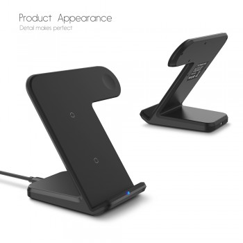 DCAE 2 in 1 Wireless Charger for apple i watch 1 2 3 4 Type C Fast Wireless Charging for iphone XS MAX XR X 8 Plus Samsung S9 S8