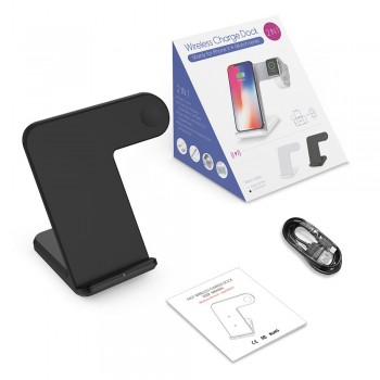 DCAE 2 in 1 Wireless Charger for apple i watch 1 2 3 4 Type C Fast Wireless Charging for iphone XS MAX XR X 8 Plus Samsung S9 S8