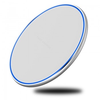 Alloy Ultra Slim 15W Fast Wireless Charger for Xiaomi Mi Mix 2s Samsung Galaxy S9 S8 S7 Plus Note 8 9 Qi Induction Charging Pad