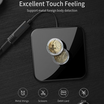 Essager 10W Qi Wireless Charger For iPhone XS Max Samsung Huawei Glass Wirless Charger Fast Wireless Charging Pad for Smartphone