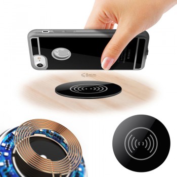 Universal Qi Wireless Charger For iPhone 8 X XR XS Samsung S9 S8 Note 8 9 Furniture Office Table Desk Mounted Quick Charging Pad