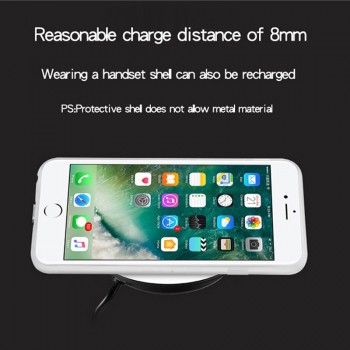 Universal Qi Wireless Charger For iPhone 8 X XR XS Samsung S9 S8 Note 8 9 Furniture Office Table Desk Mounted Quick Charging Pad