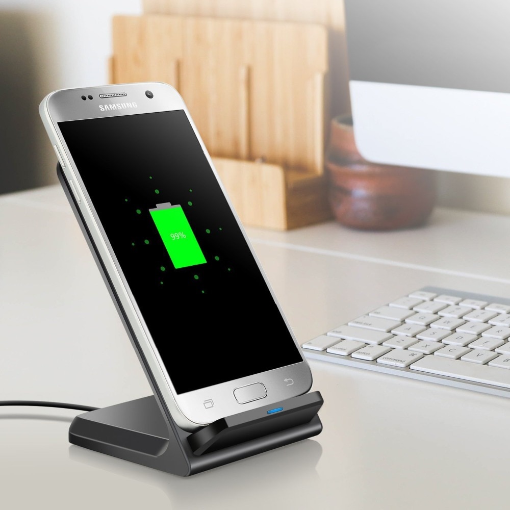 Qi Wireless Charger For iPhone X XS Max XR 8 Samsung S9 S8 Note 9 Fast Wirless Wireless Charging Pad Docking Dock Station