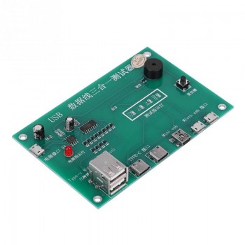 USB Cable Triad Tester Charging Cable Test Card For Tpye-c Mini USB Micro USB 3 in 1 PCB Board Data Wire Test Fixture Precise
