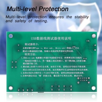 USB Cable Triad Tester Charging Cable Test Card For Tpye-c Mini USB Micro USB 3 in 1 PCB Board Data Wire Test Fixture Precise