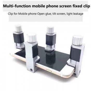 4pcs/Set aluminum Phone Repair Tool Set Adjustable clip LCD Screen Fastening Clamp Phone Tablet pad metal Screen Fixture Clip